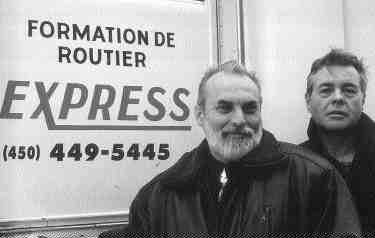TRAINED TRAINERS: Gilles D'Amour and Andre Millier of the Centre de Formation de Routiers Express