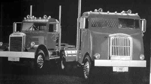Two different 1942 Freightliners