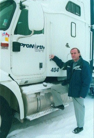 BUSINESS AS USUAL?: Eric Nickle is a driver trainer with North Bay's Pro North Transportation, which is a principal carrier of explosives for ETI canada. Photo by Brandi Cramer
