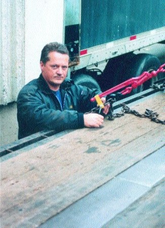 SAFETY FIRST: Joe McDaid created a safety locking device for load binders which gives drivers more confidence hauling their loads. Photo by Katy de Vries