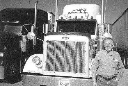 ON THE ROAD: Ross Mackie (pictured), founder of Mackie Moving Systems, is a true pioneer in the trucking industry. Photo by Harry Rudolfs