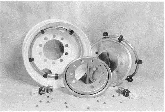 BALL BEARINGS: TAABS' system, pictured, consists of a hoop in which ball bearings continuously rotate ironing out deficiencies in a vehicle's balance.