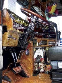BURIED TREASURE: The finer details, like those found in the Brinker's cab, helped the couple win Best of Show in Fergus.
