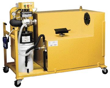 DPF CLEANER: Cleaning machines such as this one by Caterpillar are required to clear the DPF of ash, which accumulates during use.