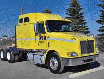 FIRST WHEELS: Sergei's first truck, pictured here, made his transition from company driver to owner/operator complete.