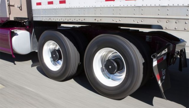 Aperia's new Halo tire inflation system doesn't tap into the truck's air system, instead deriving power from the rotational motion of the wheels.