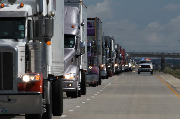 Canada's Largest '2013 World's Largest Truck Convoy' with 171 trucks registered[1]