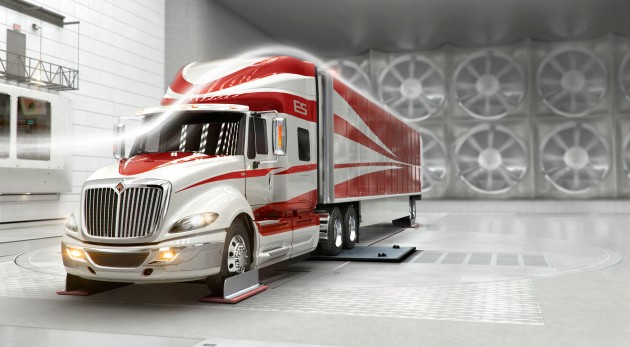 Navistar says the ProStar ES was designed for superior performance in any wind conditions - including crosswinds.