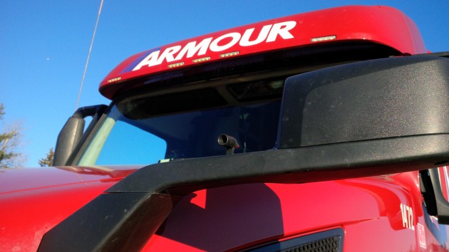 Armour driver Dwayne Schurman feels these mirror-mounted deer whistles do make a difference.