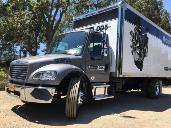 We drove this DD5-equipped Freightliner M2 106.