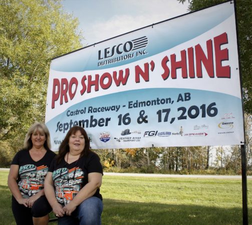 From left: Leslie Bourdin, Lesco co-owner, and Tina Clark, show organizer and Lesco sales rep.