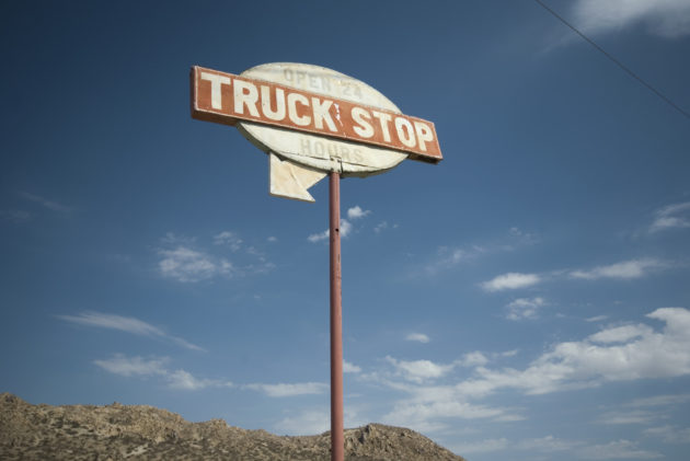 Truck Stop Sign
