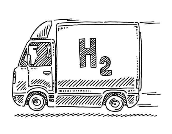hdyrogen-powered truck