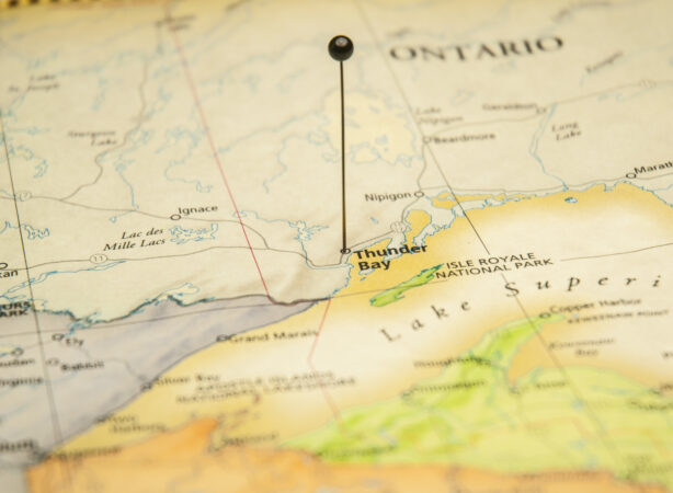 Thunder Bay Ontario map