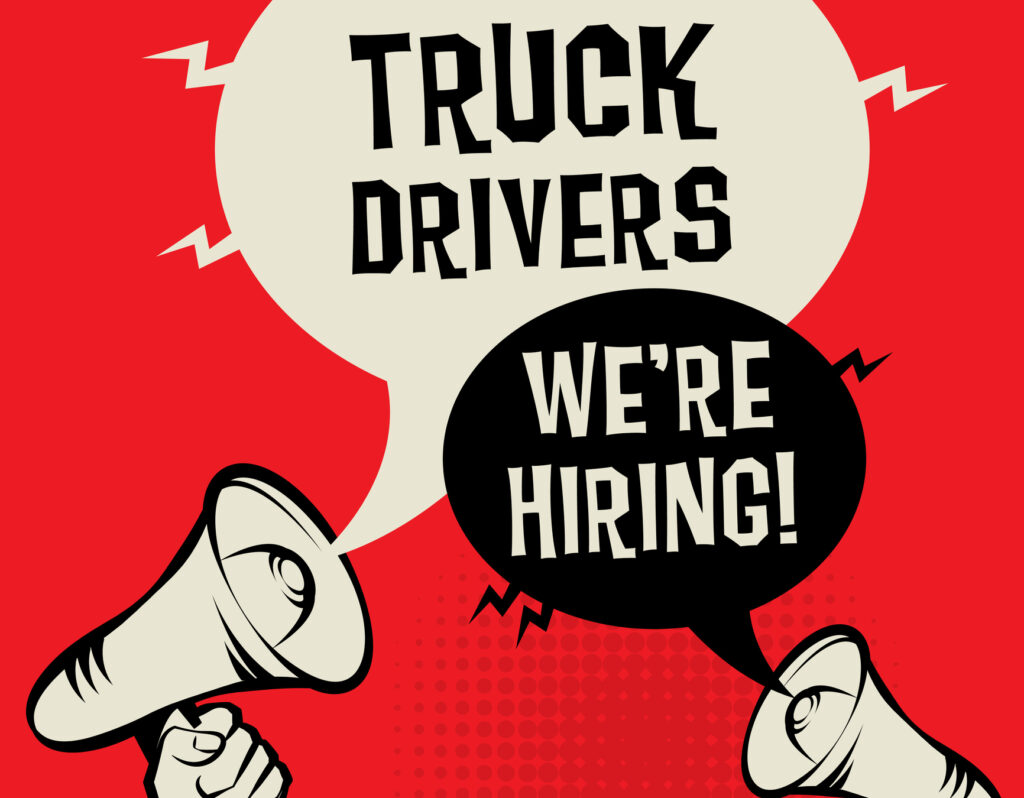 truck drivers wanted poster