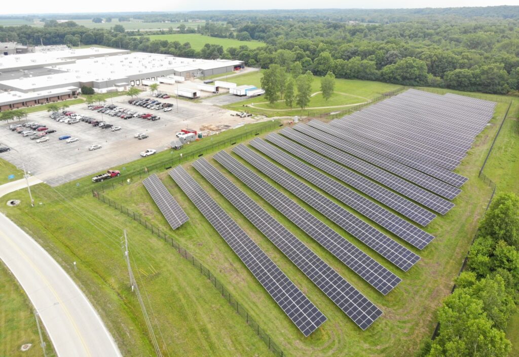 A field of Bendix solar panels