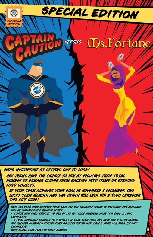 A poster promoting a safety campaign