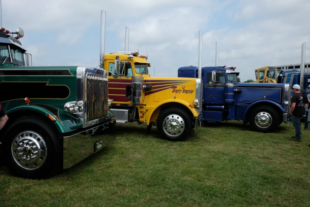 Showing trucks at Clifford Truck Show