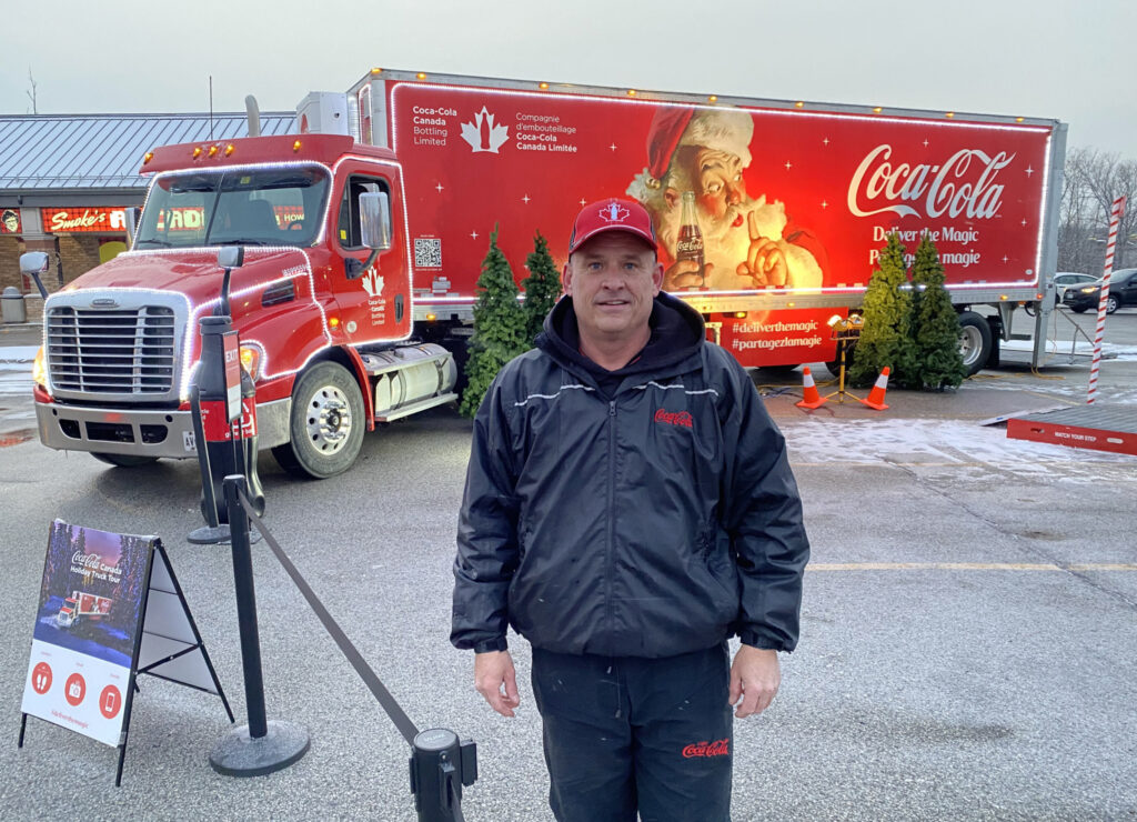 Coca-Cola Chrismas truck driver