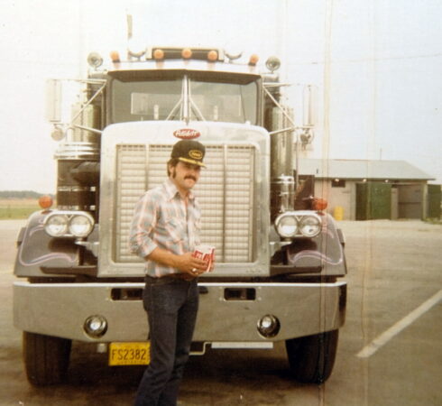 Truck driver Bruce Thomson