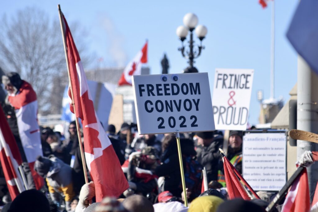 Freedom Convoy sign