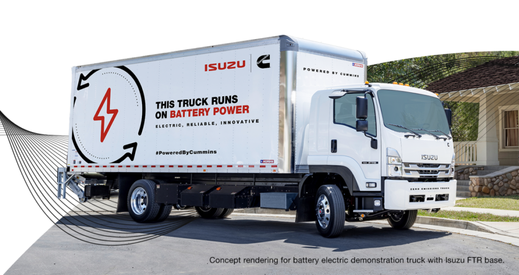 Cummins-Isuzu demonstration truck