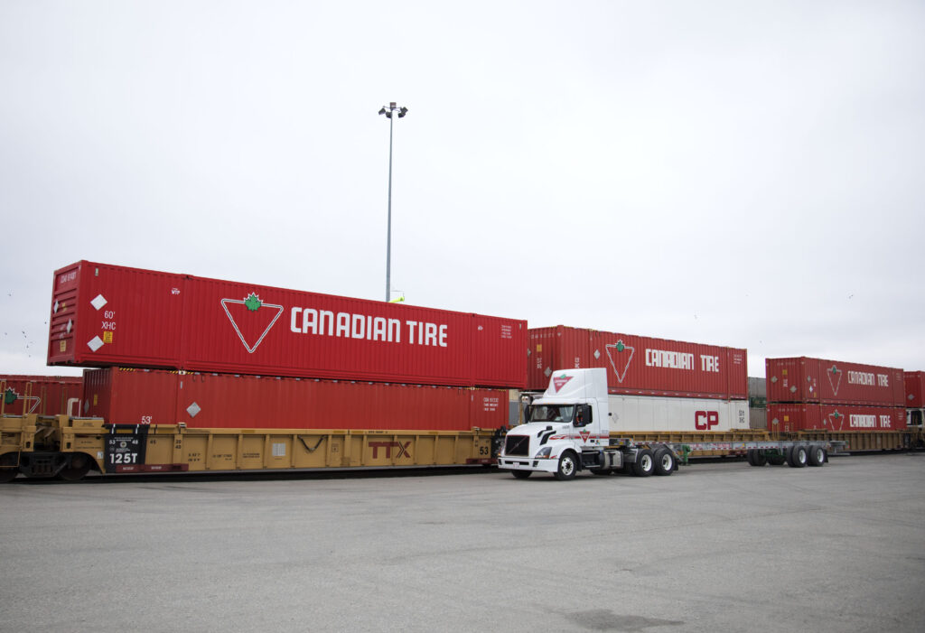 Canadian Tire 60-foot container