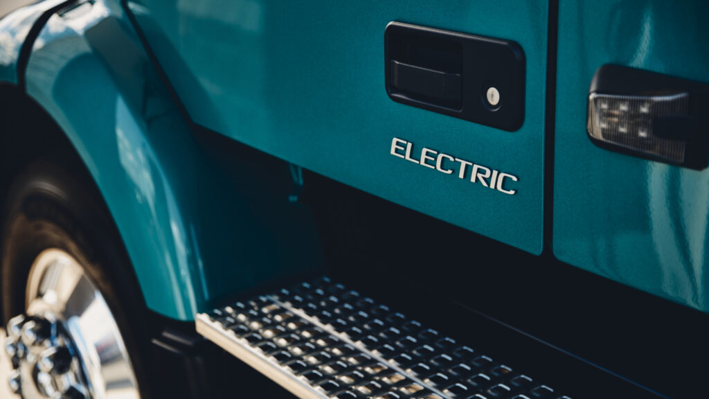 Electric truck badge