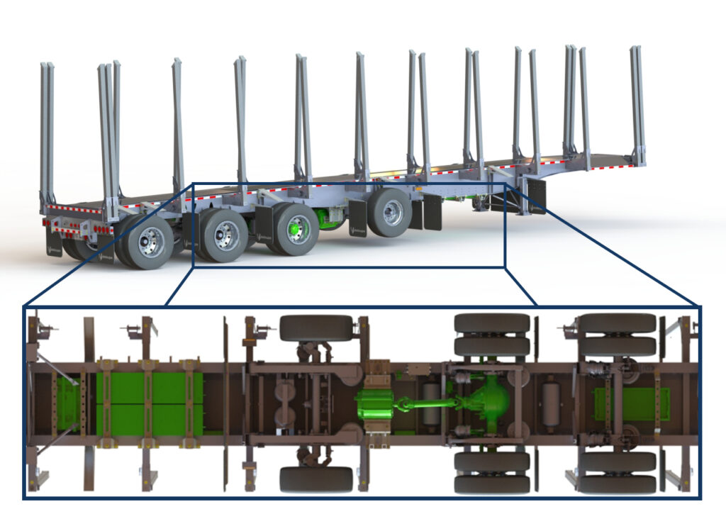 schematic of forestry trailer