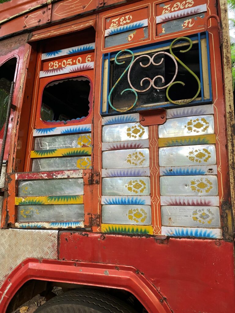 Exterior of Indian truck