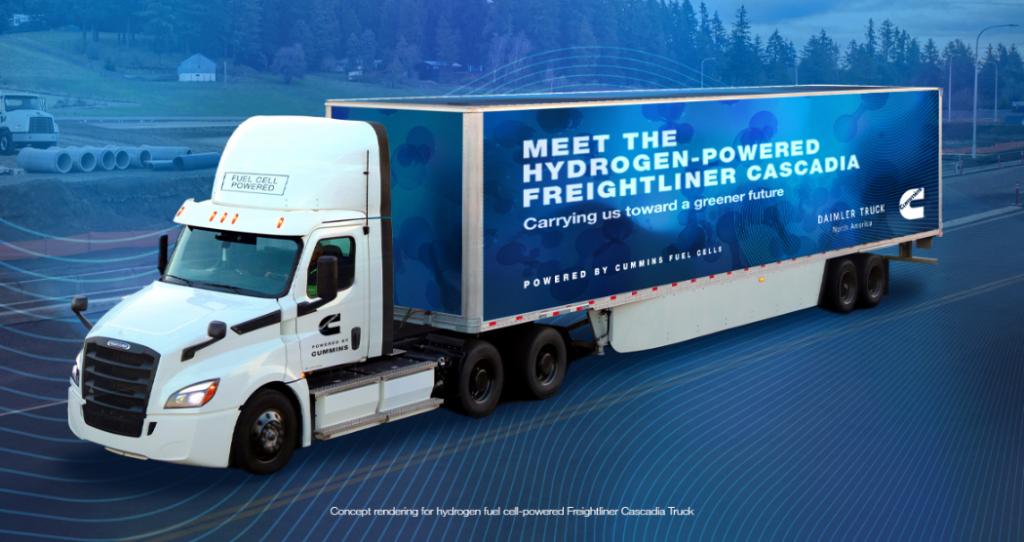 Freightliner hydrogen truck