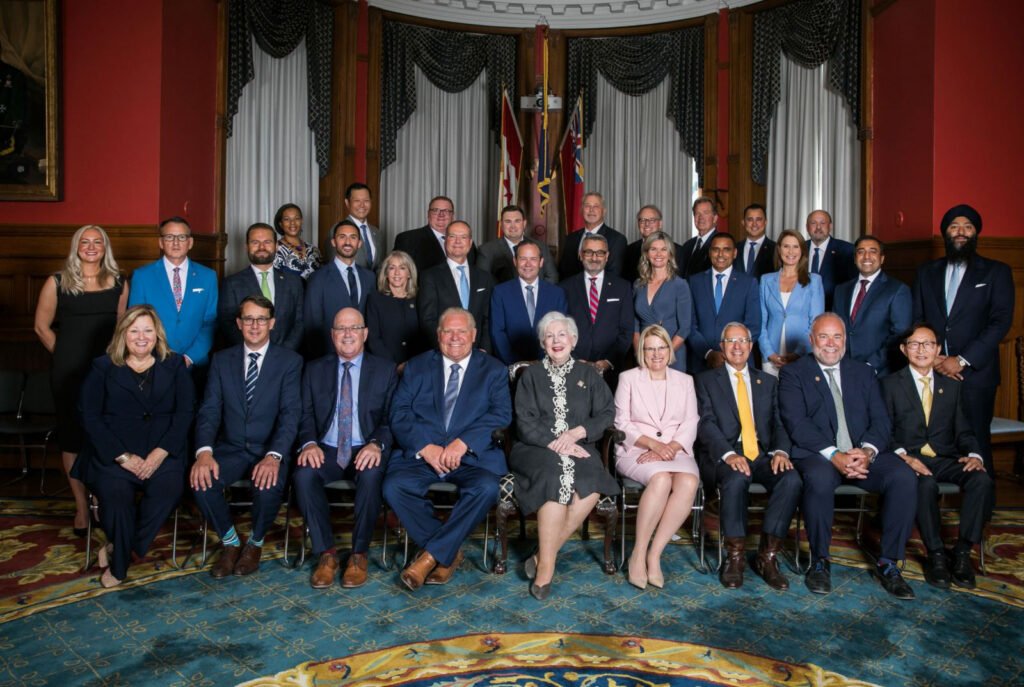 Ontario's 2022 cabinet