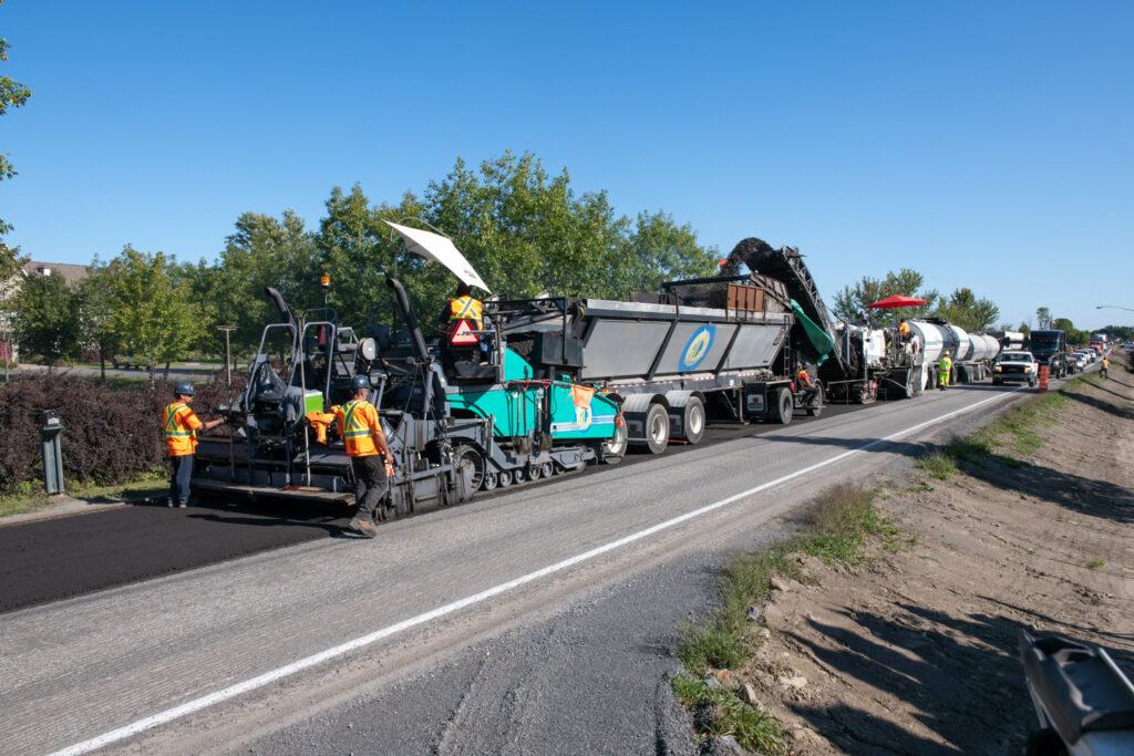 Quebec asphalt workers