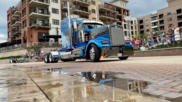 Truck parade at Shell Rotella SuperRigs in Branson, Mo.