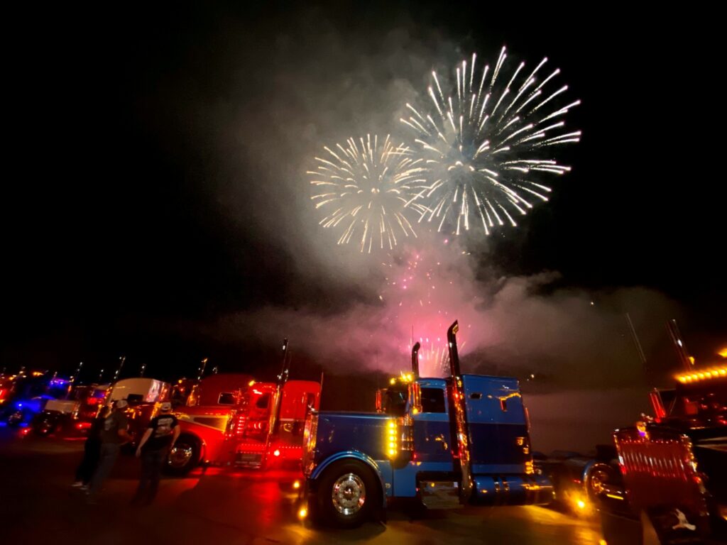 Fireworks at Shell Rotella SuperRigs