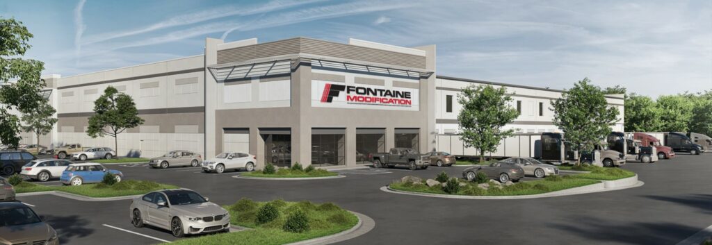 Rendering of the new Fontaine Modification headquarters