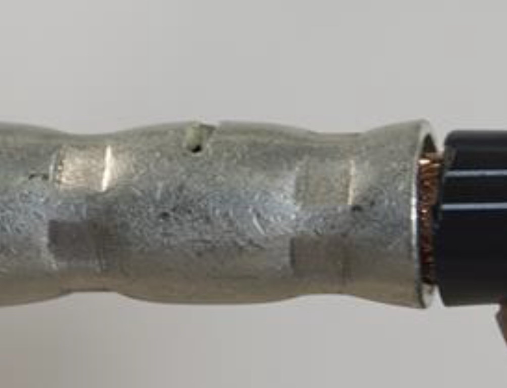 Correctly crimped connector