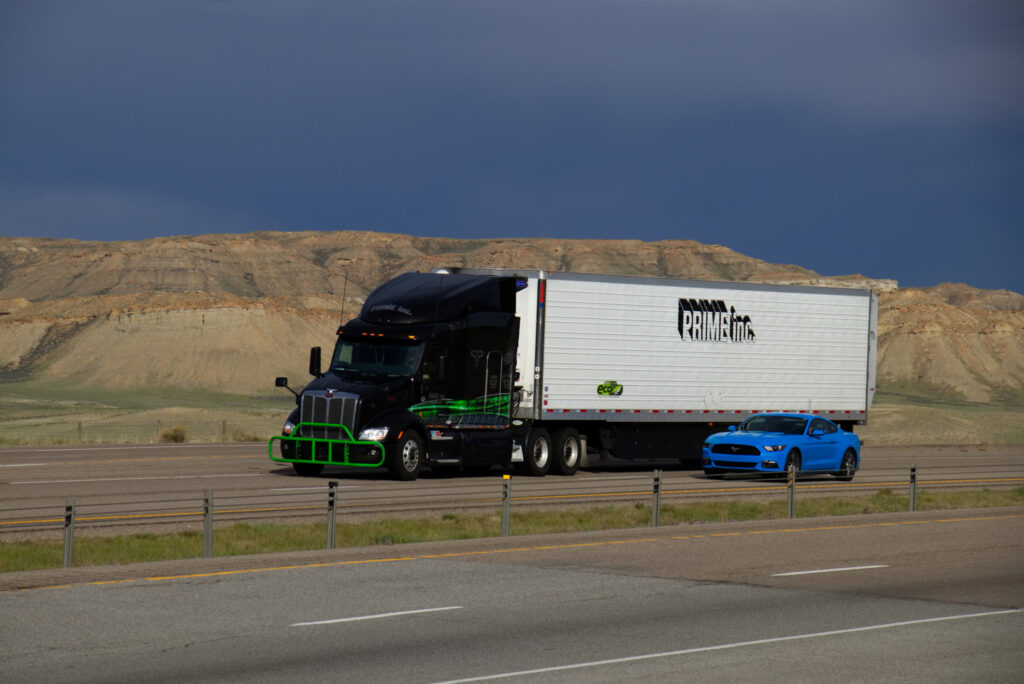 Prime Inc. truck on highway