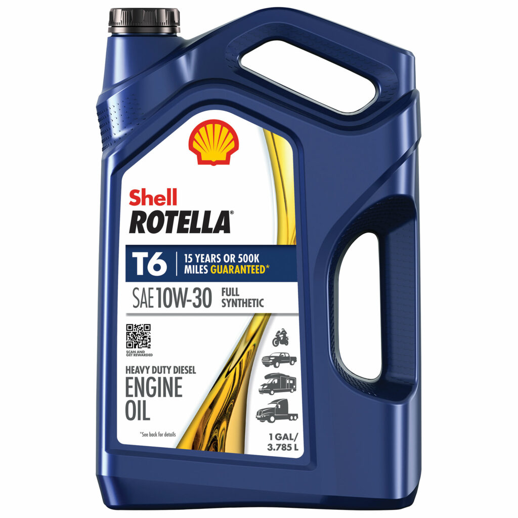 Image of an Shell Rotella oil can