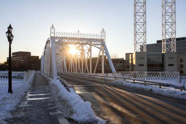 Ontario bridge winter