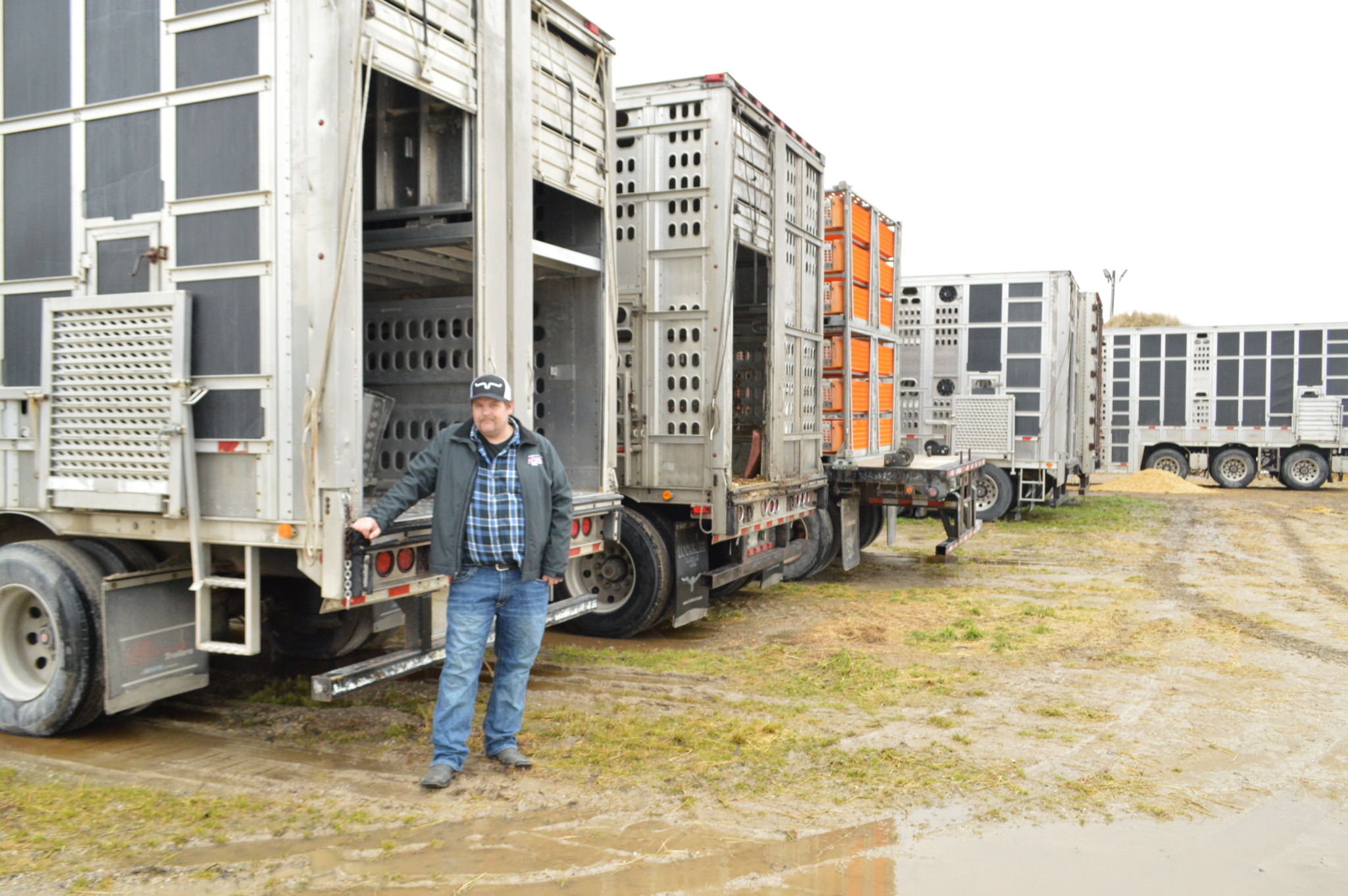 Kevin Smeltzer with trailers