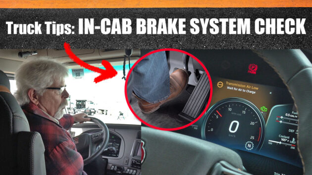 in cab brake check