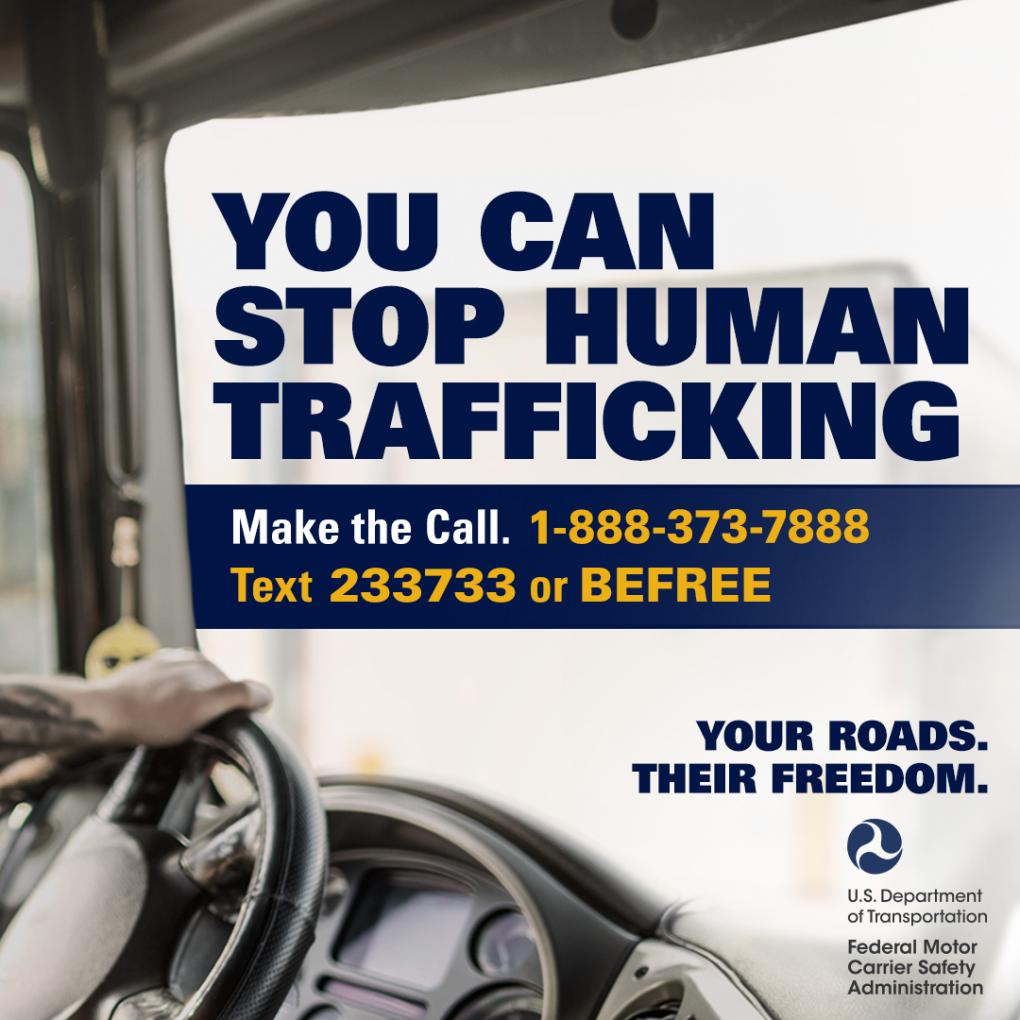 FMCSA human trafficking message