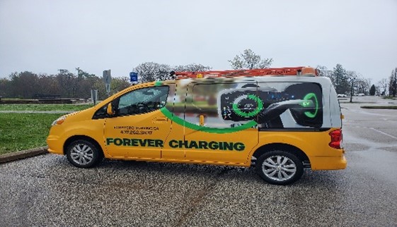 Picture of a Forever Charging truck