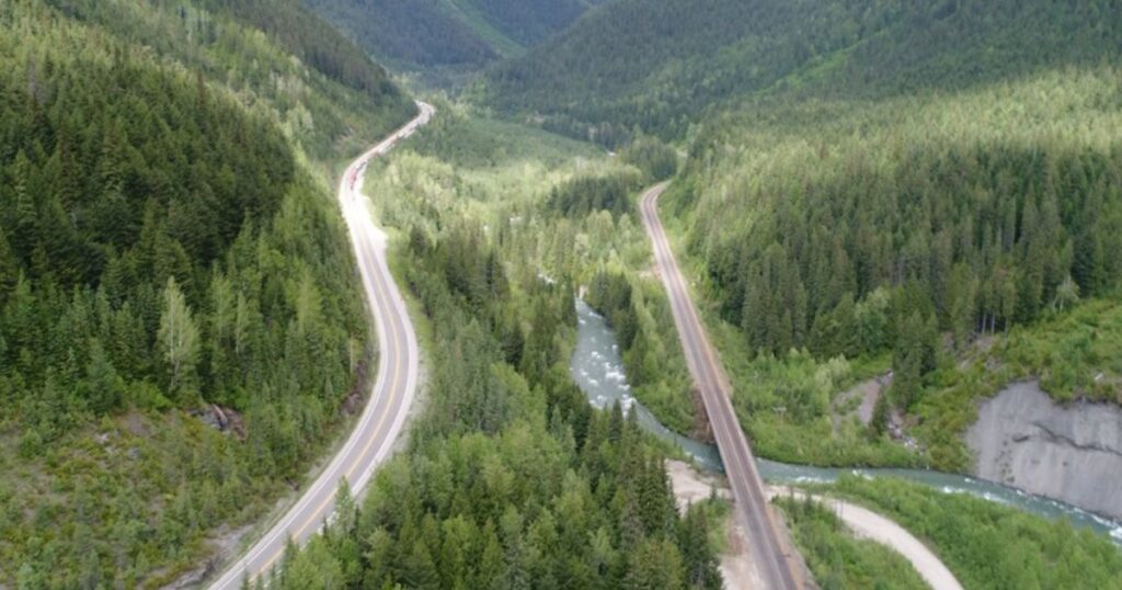 Picture of a highway in the B.C. wilderness