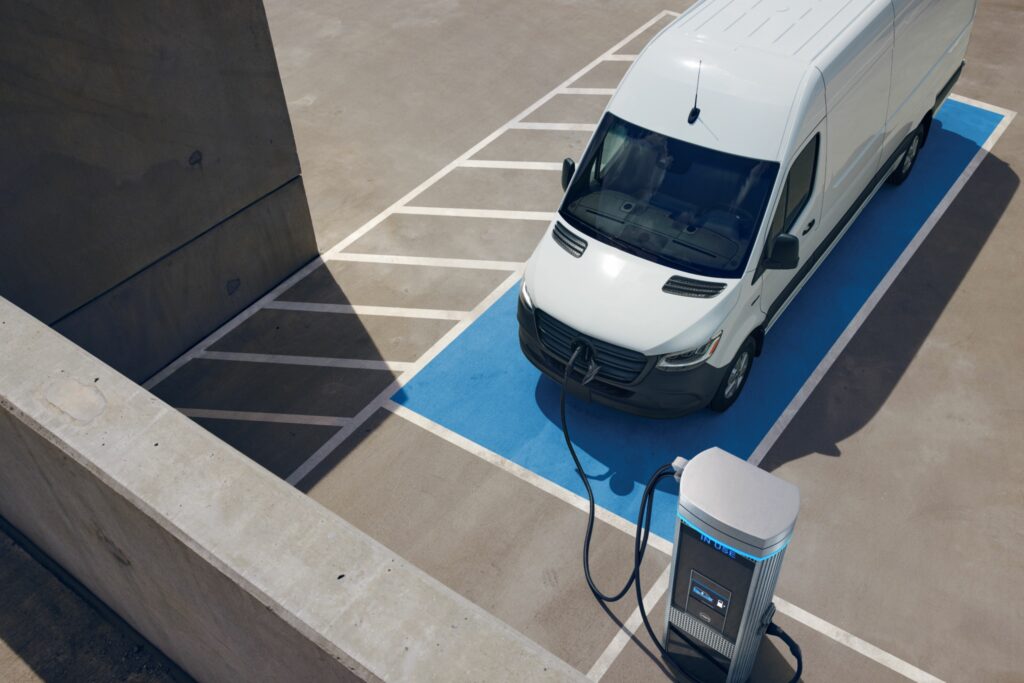 electric Sprinter charging