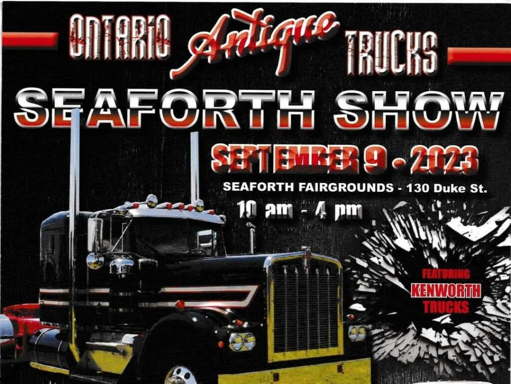 Seaforth antique truck show flyer