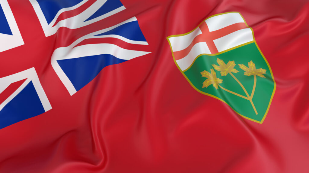 Picture of the flag of Ontario