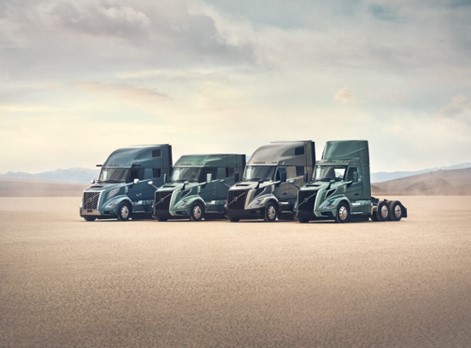 Picture of new Volvo VNL trucks
