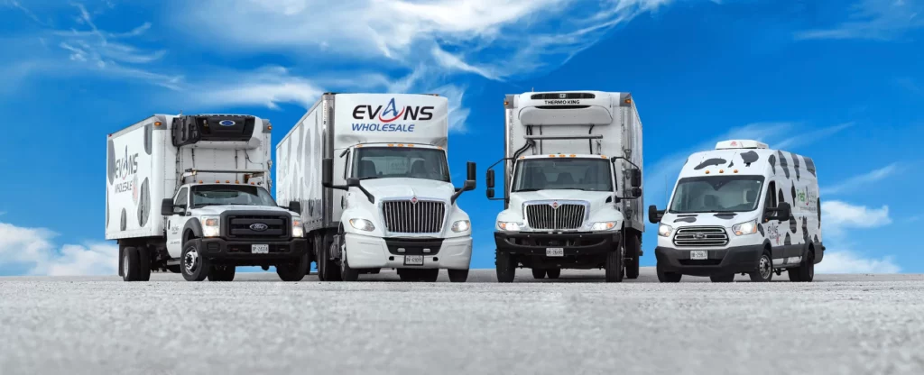 Evans Wholesale trucks
